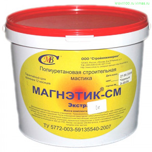 Герметик полиуретановый для швов в дереве МАГНЭТИК-СМ 6.6кг