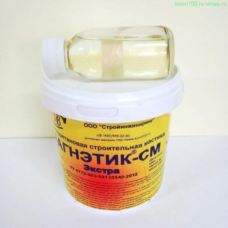 Мастика герметизирующая полиуретановая МАГНЭТИК-СМ Экстра 1.1кг